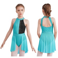 Girls Lyrical Dance Dress Ballet Leotard Latin Dancewear Ballerina Costume
