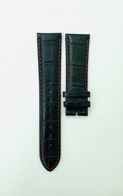 VERSUS WATCH STRAP, SGC040012 , BLACK LEATHER STRAP, VERSUS STRAP