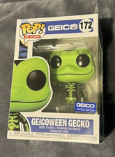 Funko POP! Geicoween Verde Geico Gecko Edición Limitada En Mano Nunca Abierto Raro