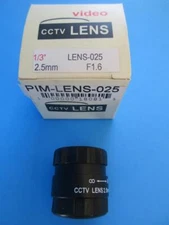 2.5mm F1.6 PIM CCTV Lens 1/3" Camera Fixed Iris LENS-025
