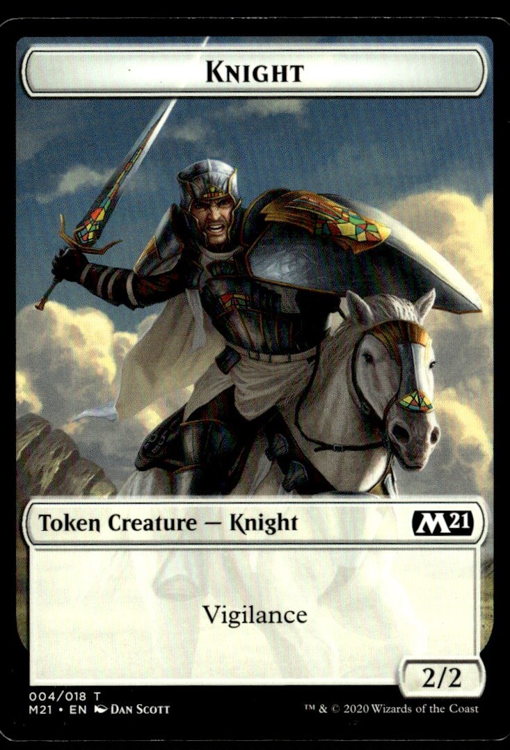 2020 Core Set 2021 Tokens Knight Token/Common #4
