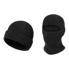 Winter Knitted Balaclava Face Cover for Men Women - Thermal Beanie Hat