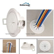 Construct Pro Speedy'Z Spring-Lock 2" Cable Pass Through Port Grommet White Each