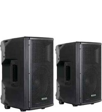 2 aktive PA-Lautsprecher mit 10 Woofer, Bluet...