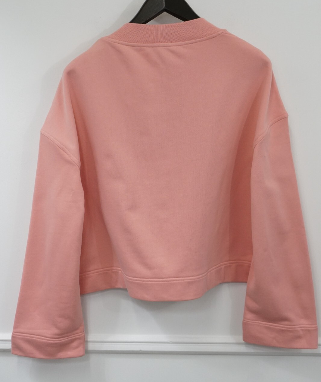Women Burberry Cotton Cropped Sweatshirt With Crystal Rose Pink Size S image 2