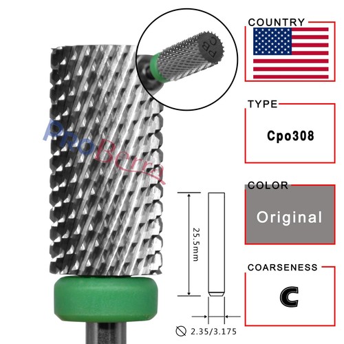Brocas para uñas de carburo de acero de tungsteno de barril grande herramientas para arte en uñas rebabas - Imagen 49 de 63