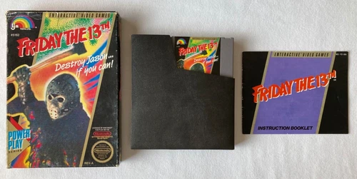 Friday the 13th NES - Nintendo - 1989 - LJN - Box - Booklet - Jason Voorhees