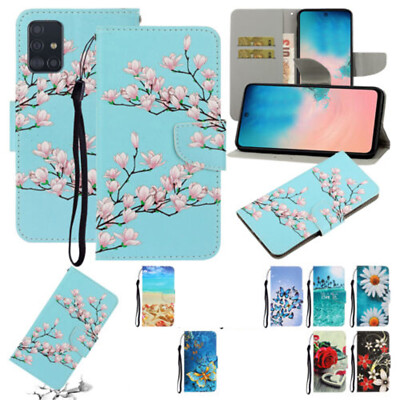 For Samsung Galaxy A01/A11/A21/A41/A51/A71 4G Pattern Leather Wallet Case  Cover