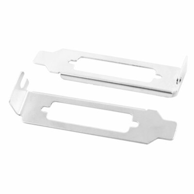 DB25 LPT Parallel Port Low Profile Mini Case PCI Bracket Plate Half Size 2 PCS