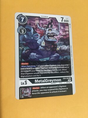 MetalGreymon EX4-045 U Digimon CCG | Alternative Being Near Mint English