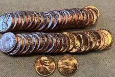 Two 1963  Lincoln Memorial Cent Unc Two MS BU Rolls Uncirculated