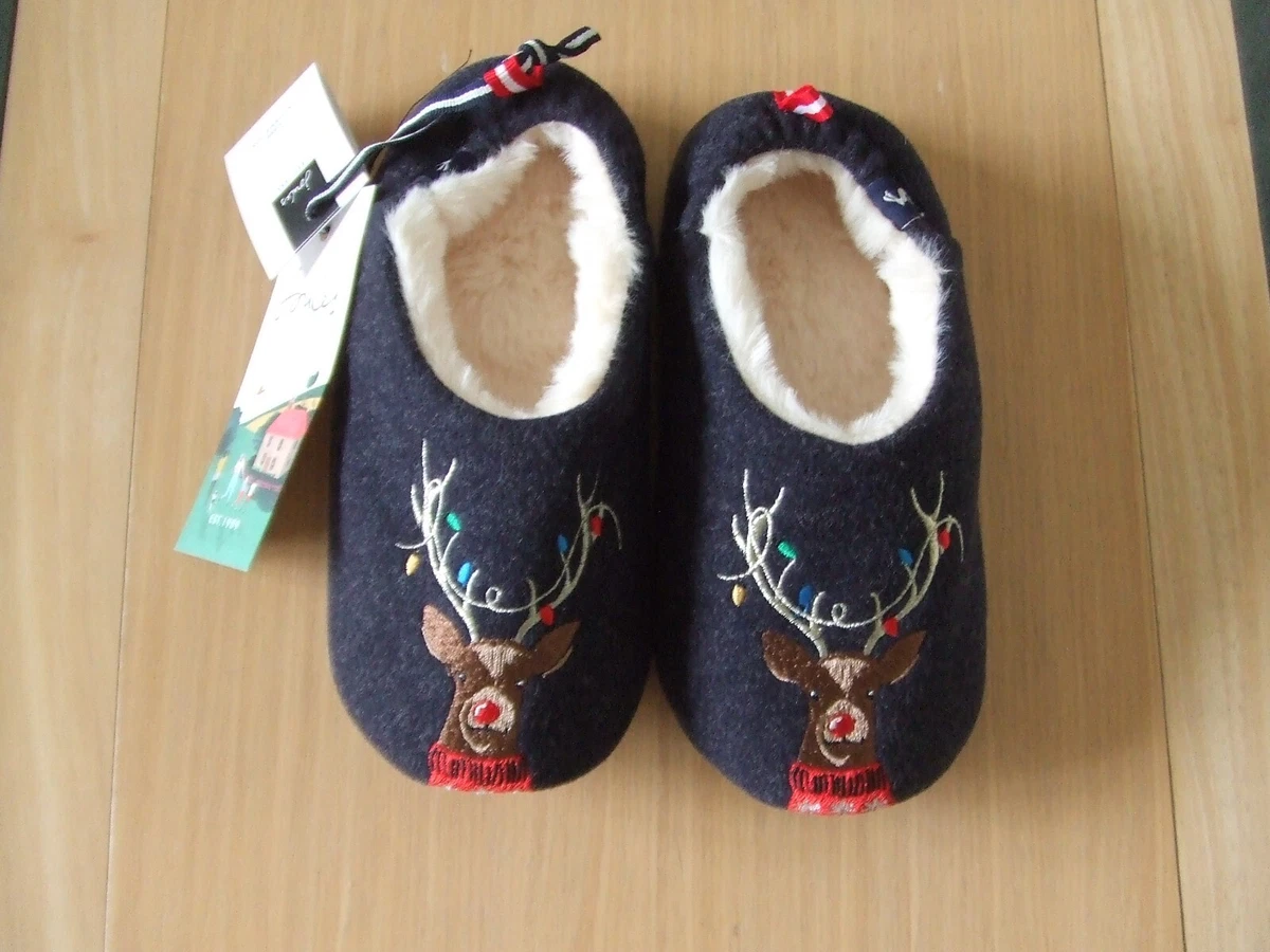 Joules 2025 reindeer slippers