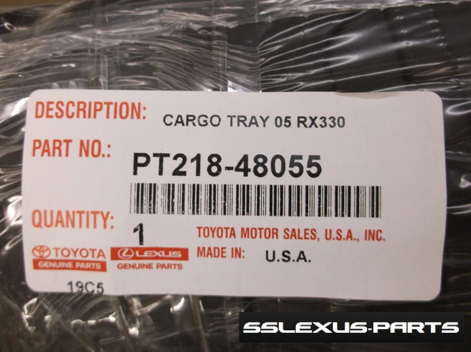 Lexus RX330 RX350 RX400H (2005-2009) OEM BANDEJA DE CARGA DE PLÁSTICO GENUINA PT218-48055 Foto 3 de 3