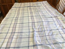 Purple Plaid Duvet Cover 78x80 twin size made by Match