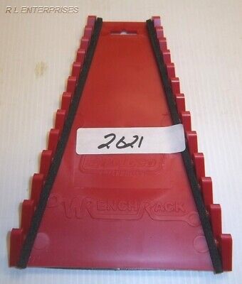 12-Piece Protoco 2021 Wrench Rack Reverse Red Magnetic 