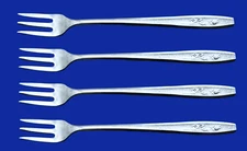 Oneida MAYBROOK Stainless Flatware -- Set of 4 Cocktail Seafood Forks 5 3/4"