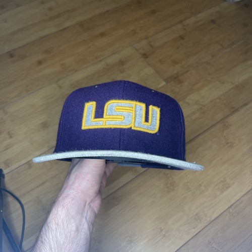 Zephyr LSU Tigers Purple Gray Louisiana State Wool Snapback Hat NCAA VG - Picture 8 of 13