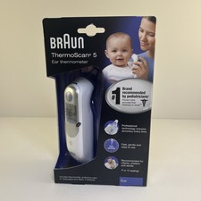 Braun Thermoscan 5 Ear Thermometer White IRT 6500 NEW IN BOX