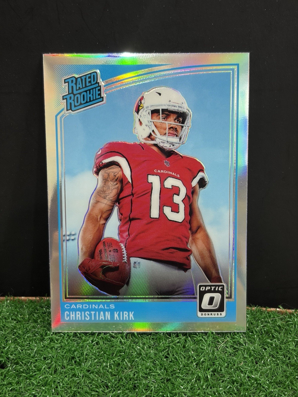 2018 Panini Donruss Optic Christian Kirk #163 Silver Holo Prizm Rated Rookie RC