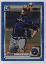 2020 Bowman Chrome Prospects Blue Refractor /150 Zack Brown #BCP-34 13c1