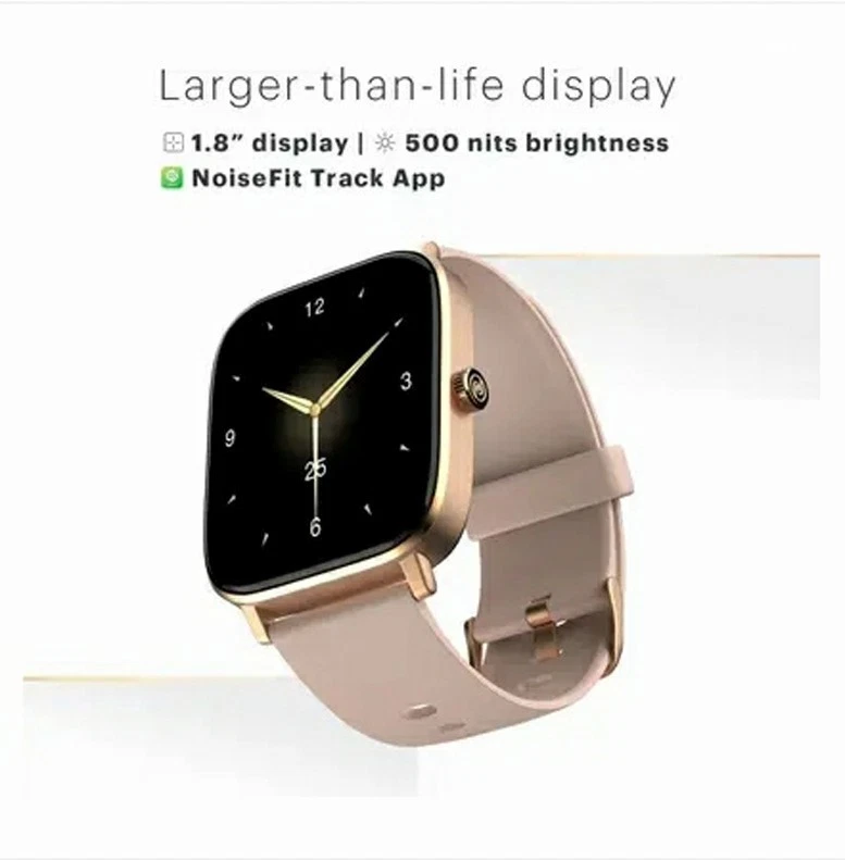 Smartwatch Noise Icon 2 1.8'' Display Bluetooth Calling AI Voice Assistant Biege - Image 4 of 4
