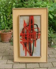 Knud Horup. Enamel on Copper. Huge Abstract Expressionist oil. c. 1960s