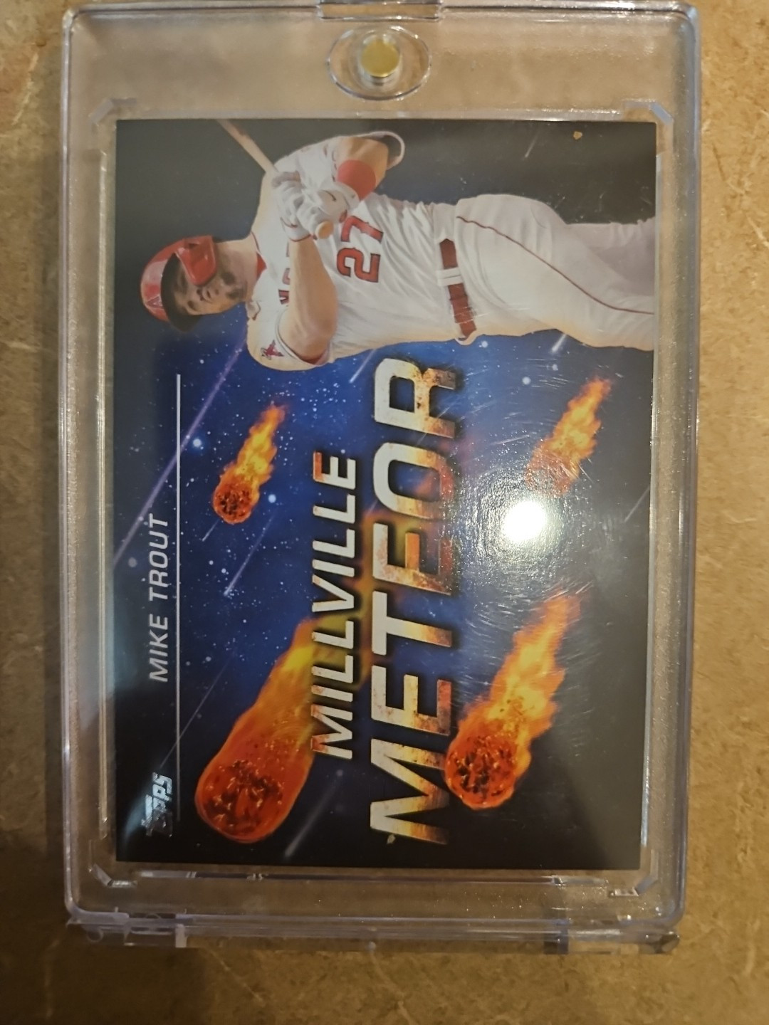 MIKE TROUT 2023 Topps Series 1 AKA Millville Meteor SP Short Print #AKA-7 Angels