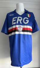 Sampdoria Italy Asics Retro 1991 Scudetto Blue Home Shirt Remake Men's Size XL