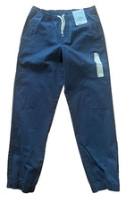 NWT CAT  JACK Jogger NAVY SZ 12 Boy's REINFORCED KNEE Elastic Waist  C6 