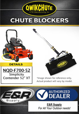 Qwikchute Chute Blocker for Simplicity Contender XT 52