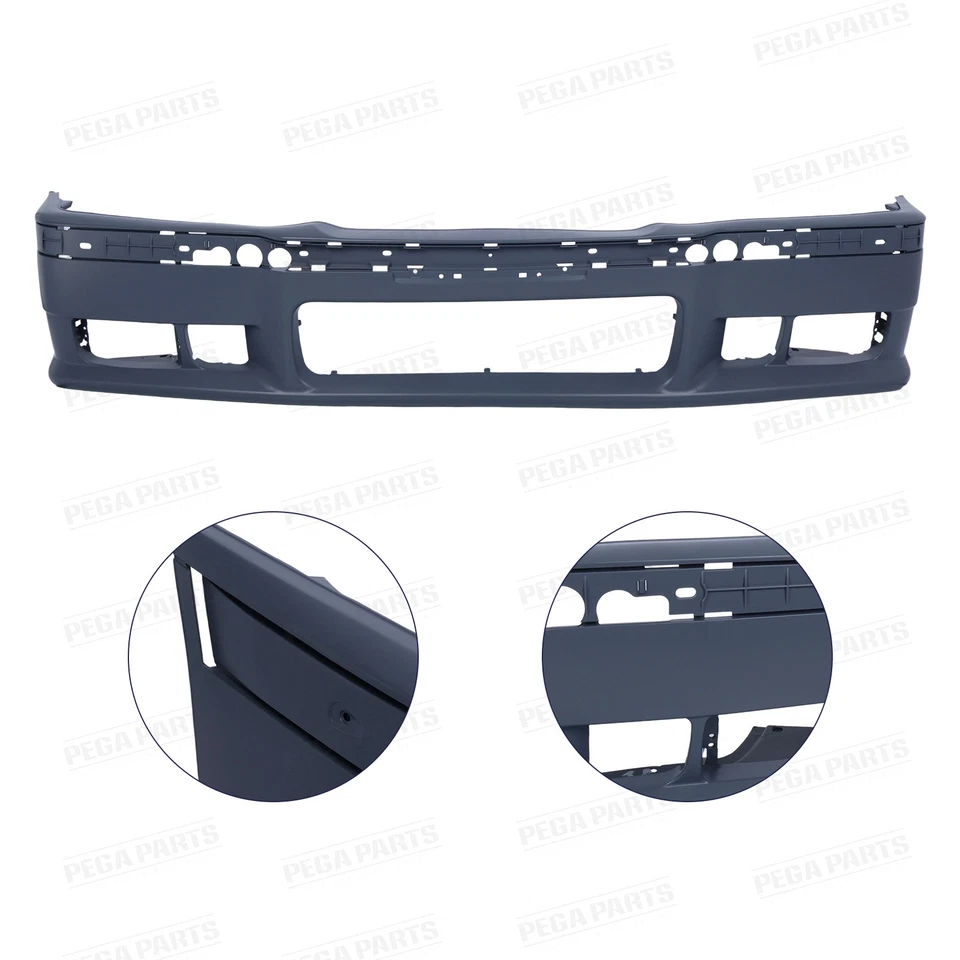 For 92-99 BMW E36 3 Series M3 Style Replacement Front Bumper Body Kit w/ Grille Foto 4 de 4