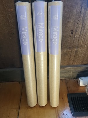 3 Roll Wallpaper Total Sq Ft. 168 Mirage Brand NICE SEALED MADE IN ENGLAND 
