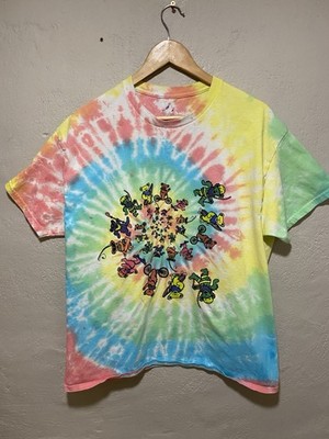 Teton Gravity Research Grateful Dead Tie Dye Dancing Bears Mens T-Shirt Size XL