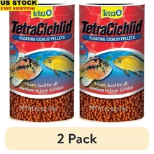 Cichlid Floating Pellets Protein Rich Fish Food Immune Support Clear Water New