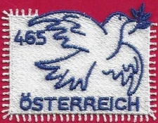 2025 "Austria" Dove of Peace, Birds, Embroidered Stamp VF/MNH, BRANDNEW!!!