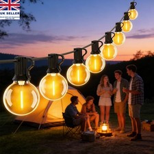 Outdoor-Garden-String-Lights-Mains-UK Festoon Lighting Gazebo Lights Waterproof