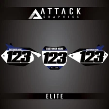Attack Graphics Elite Number Plate Backgrounds For Yamaha YZ250F 2005