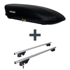 Dachbox Menabo Marathon 400 + Dachträger Menabo für Seat Alhambra Typ 7V8/7V9 NP