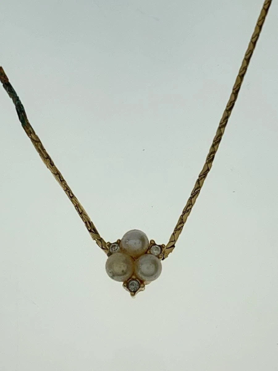 Collana Christian Dior motivo perle oro top donna