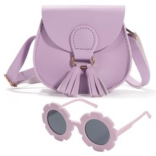 Kids Girls Toddler Mini Shoulder Purse Crossbody Bag with Tassel