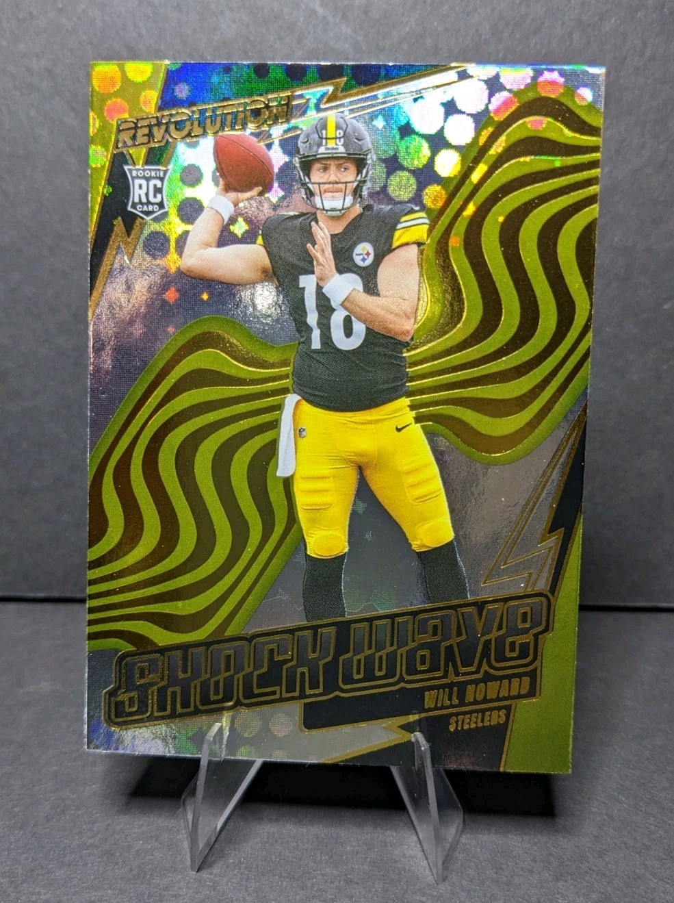 Will Howard 2025 Panini Revolution Shock Wave RC #18 Pittsburgh Steelers