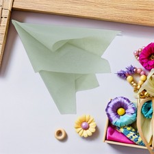 100 Sheets Flower Packaging Paper Green Tissue for Bouquets Florist Supplies