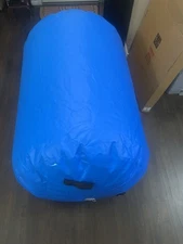 Glant Air Barrel, Roller Royal Blue Inflatable W/ Air Pump Gymnastics Fitness