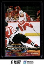 2025-26 Upper Deck UD Canvas Young Guns Carter Mazur #C-118 Detroit Red Wings