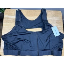 CARE + WEAR Black Adjustable Post Surgery Recovery Bra Large NEW Comfort