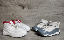 Nike Air Jordan 6 Rings Grey / Jordan 12 Retro FIBA Lot of 2 Size 8C Toddler