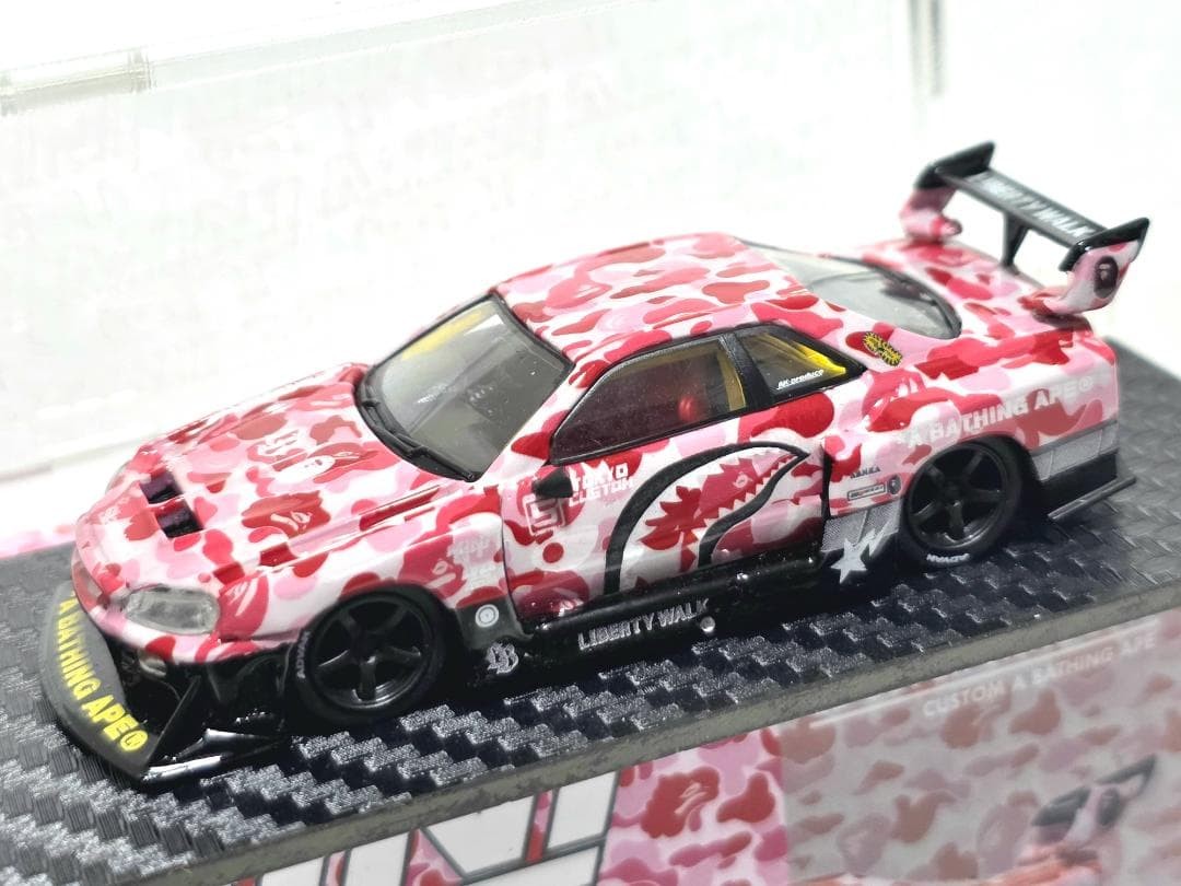 限定 LBWK Mini GT BAPE 日産 S15 + ケース付き MINI GT BAPE X LBWK NISSAN 1/64 4PC Tokyo Auto Salon 2025 Liberty