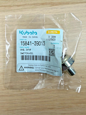 #ad OIL PRESSURE SWITCH GENUINE KUBOTA PARTS 1584139013 15841 39013 GBP 18.95