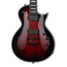ESP E-II Eclipse QM w/ Fluence - See Thru Black Cherry Sunburst - B-Stock