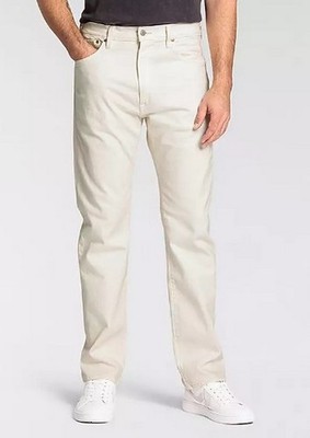 Levi`s 551Z Relaxed Straight Herren Jeans Stretch Denim Hose Ecru Weiß Pants L32